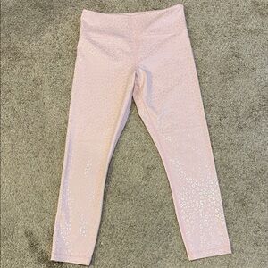ZYIA Light Pink Sparkle Leggings
